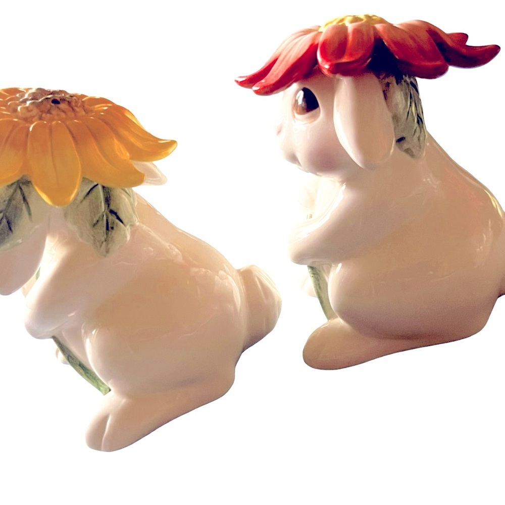 EUC Fitz & Floyd Bunny Salt and Pepper Shaker Set - Picture 3 of 6